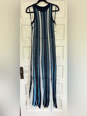 New With Tags! Maeve By Anthropologie Lisanne Knit Sweater Maxi Dress. Large